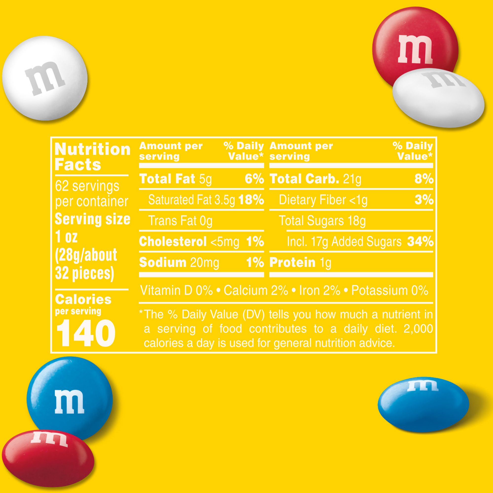  M&M'S Red Milk Chocolate Candy, 2lbs of M&M'S in