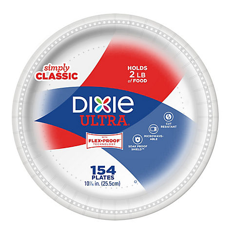 Dixie Ultra 10" Paper Plates, 154 ct.