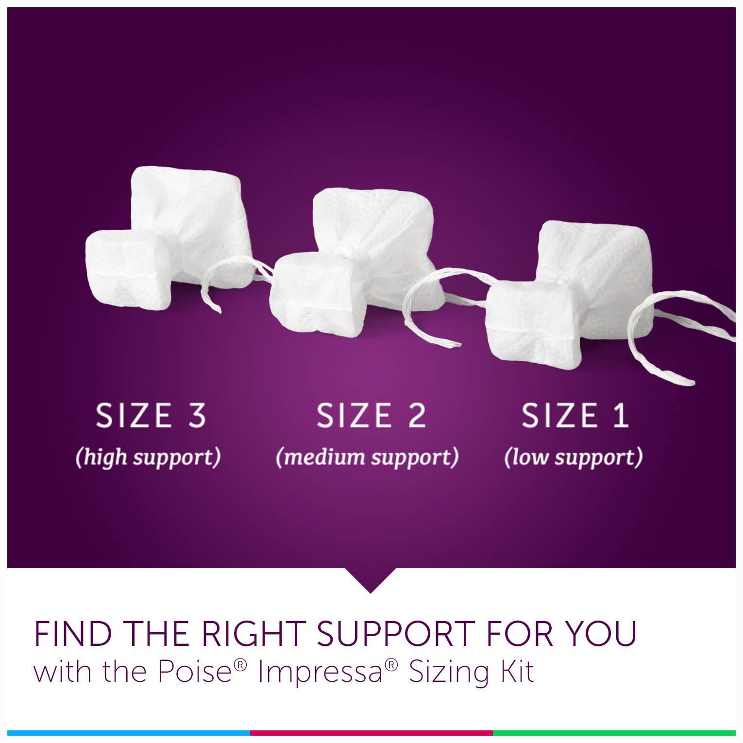 Poise Impressa Bladder Support, Size 1, 10 ct.