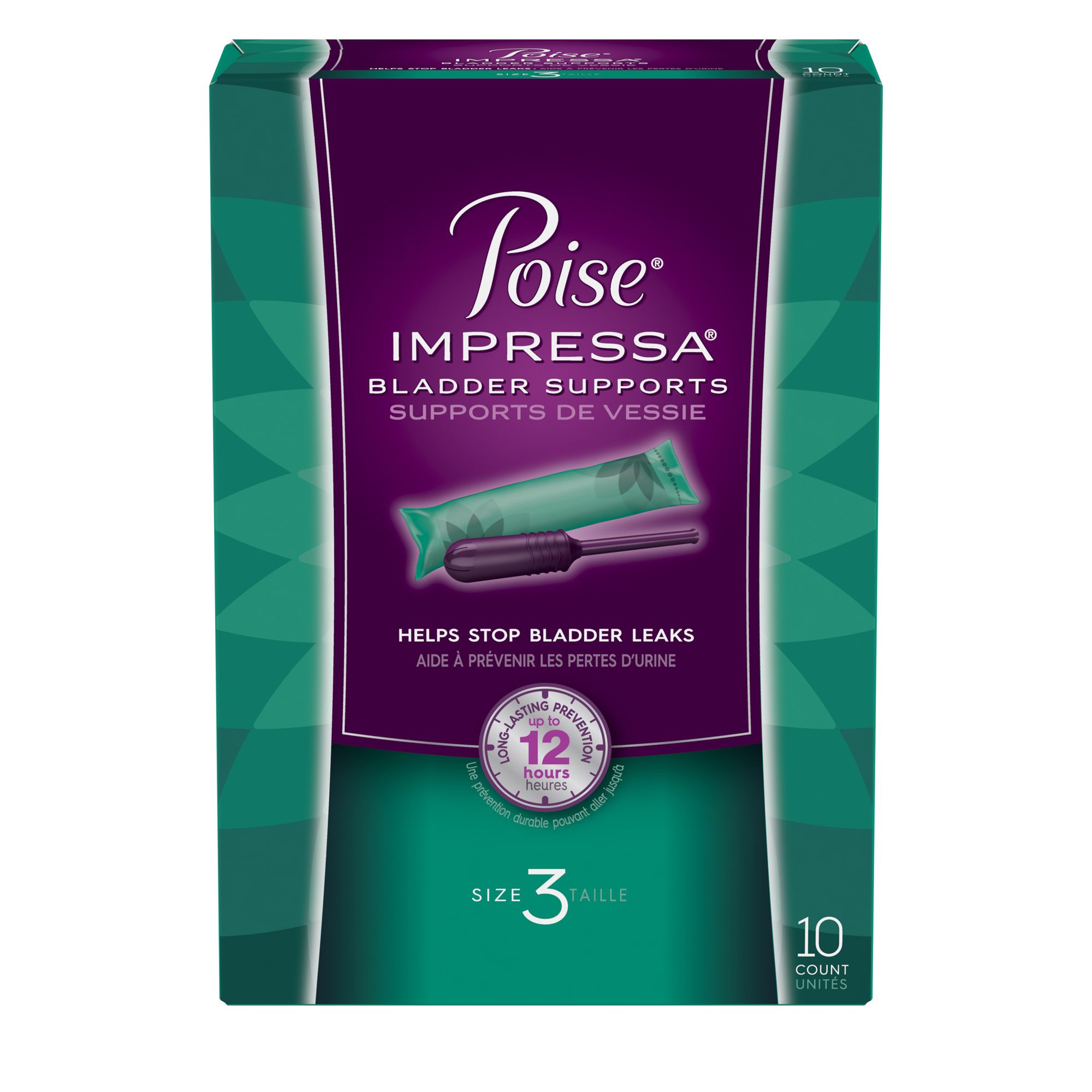 Poise Impressa Bladder Support, Size 3, 10 ct.