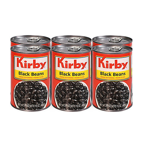 Kirby Black Beans, 6 pk./15 oz.