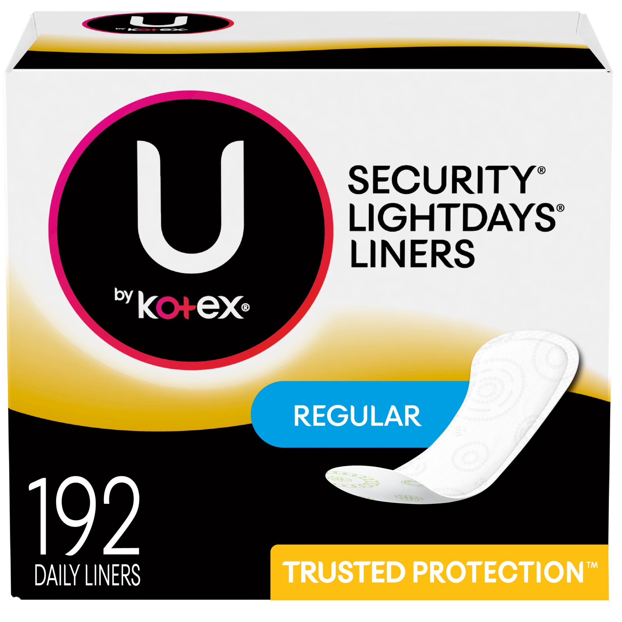 U By Kotex Regular Lightdays Liners Unscented 192 Ct Bjs Wholesale Club