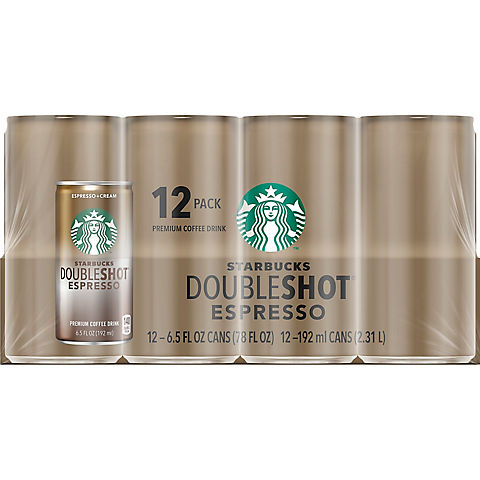 Starbucks Doubleshot Espresso Coffee Cans, 12 pk./6.5 fl. oz.