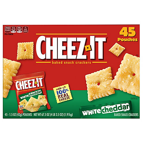 Cheez-It White Cheddar Baked Snacks, 45 ct.