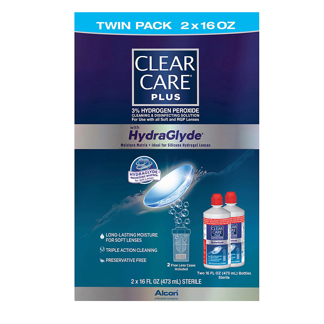 Natuur Figuur Chromatisch Clear Care Plus Contact Lens Solution, 2 pk./16 oz. - BJs Wholesale Club