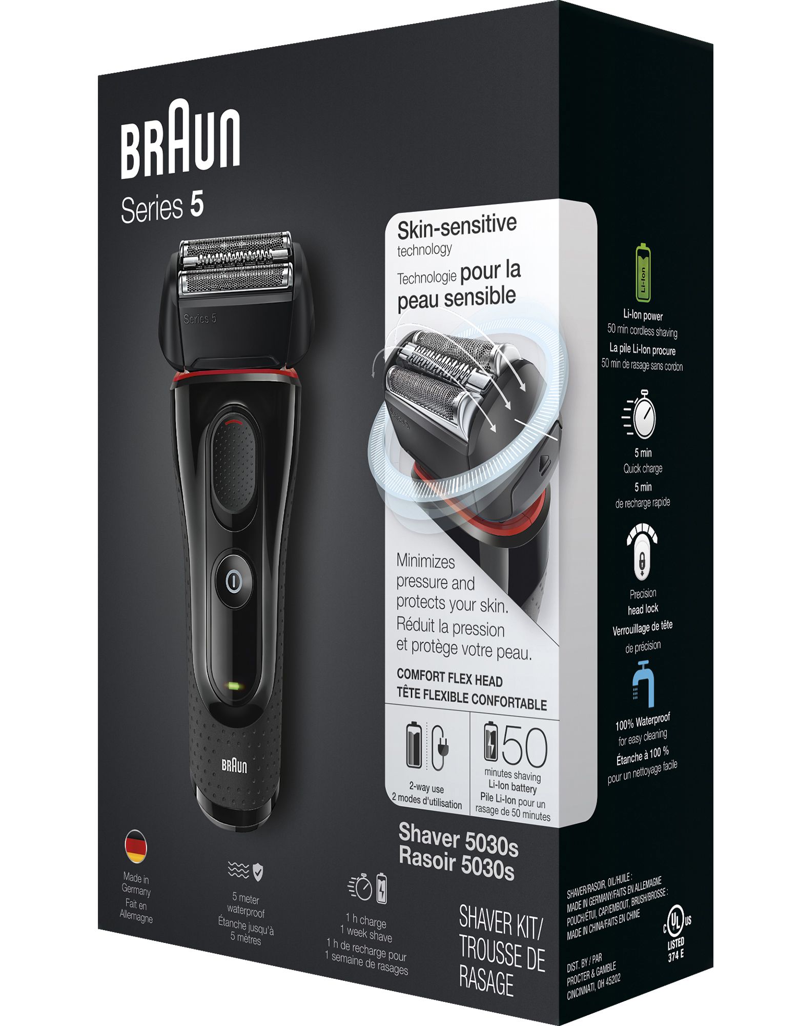 braun shaver with pop up trimmer