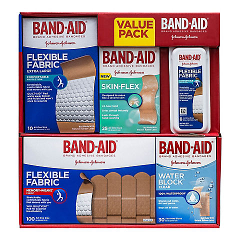 Band-Aid Brand Adhesive Bandages Active Lifestyles in Variety Pack, 173 ct.