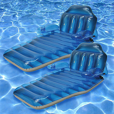 Poolmaster Adjustable Chaise Floating Lounges, 2 pk.
