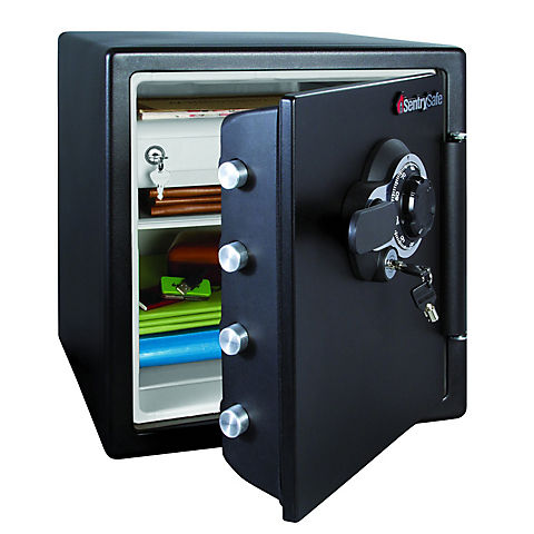 SentrySafe Fire and Water-Resistant Safe with Combination Lock 1.2 Cu.Ft - Black