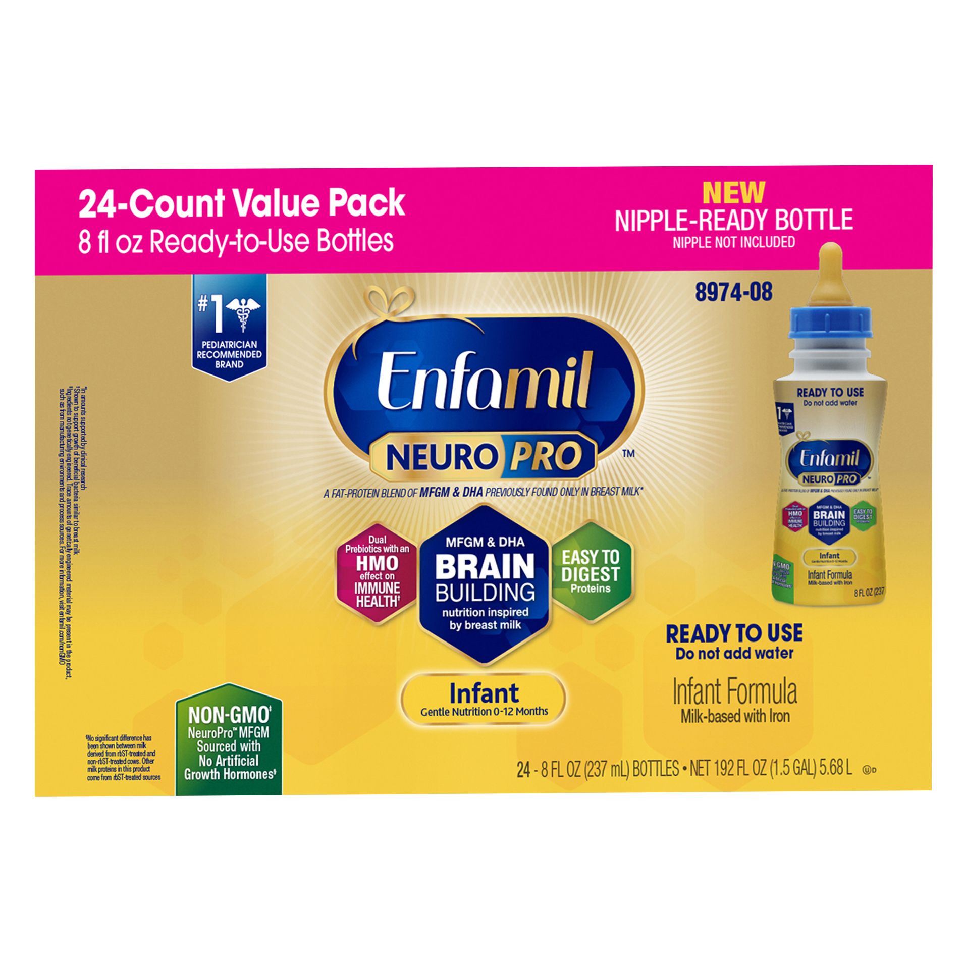 Enfamil Premium Ready-to-Use Liquid Infant Formula, 24 Pk./8 Fl. Oz. - BJs  Wholesale Club