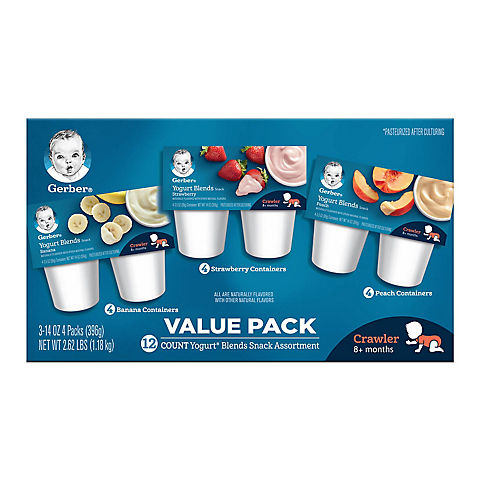 Gerber Yogurt Blends Snack Assortment, 12 pk./3.5 oz.