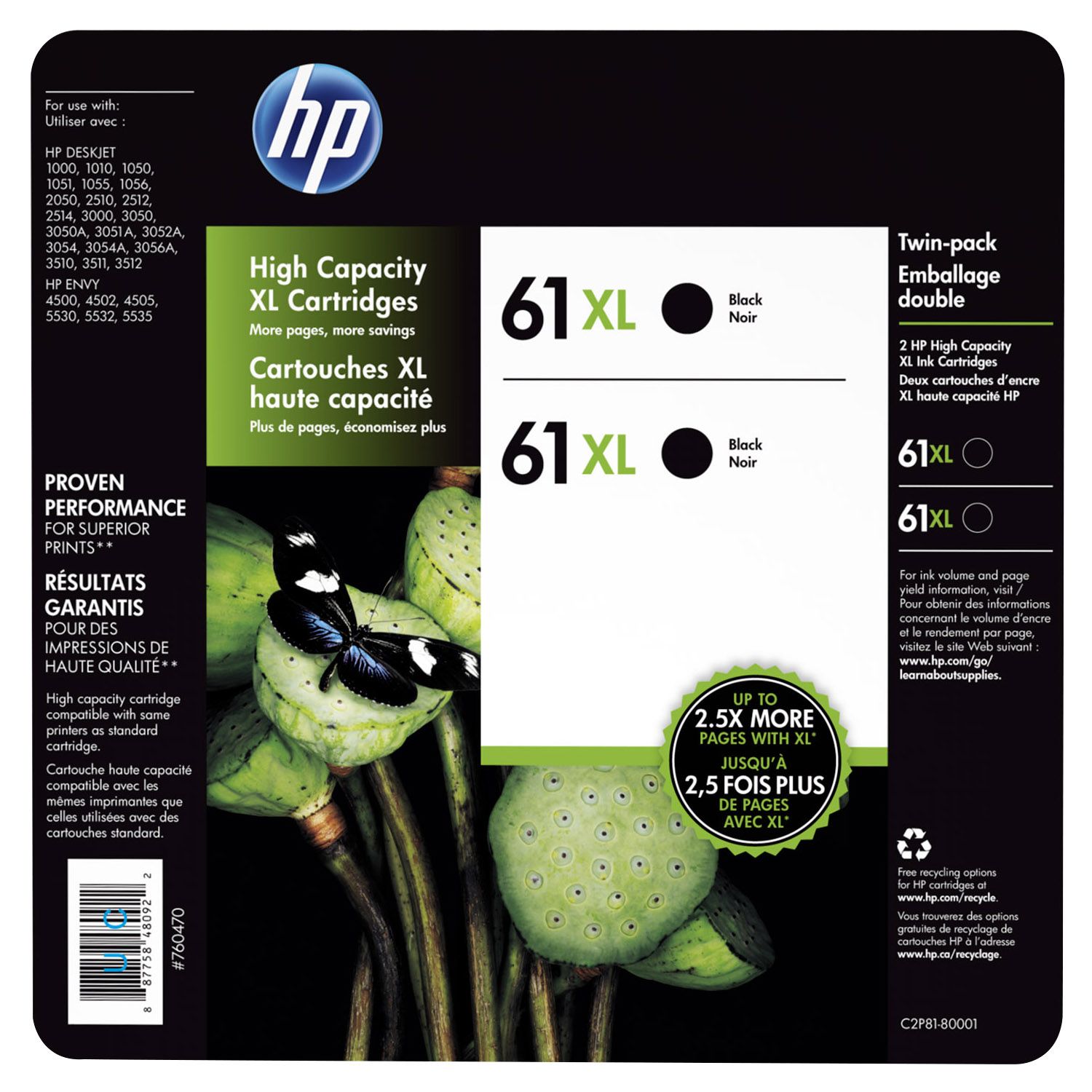 HP White Office Copy Paper, 92 Brightness, 20 lbs.