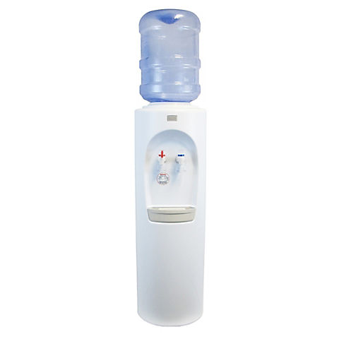 Aquverse Commercial-Grade Top-Loading Hot and Cold Bottled Water Dispenser - White