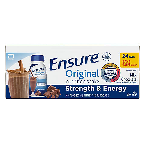 Ensure Original Milk Chocolate Nutrition Shake, 24 pk./8 fl. oz.