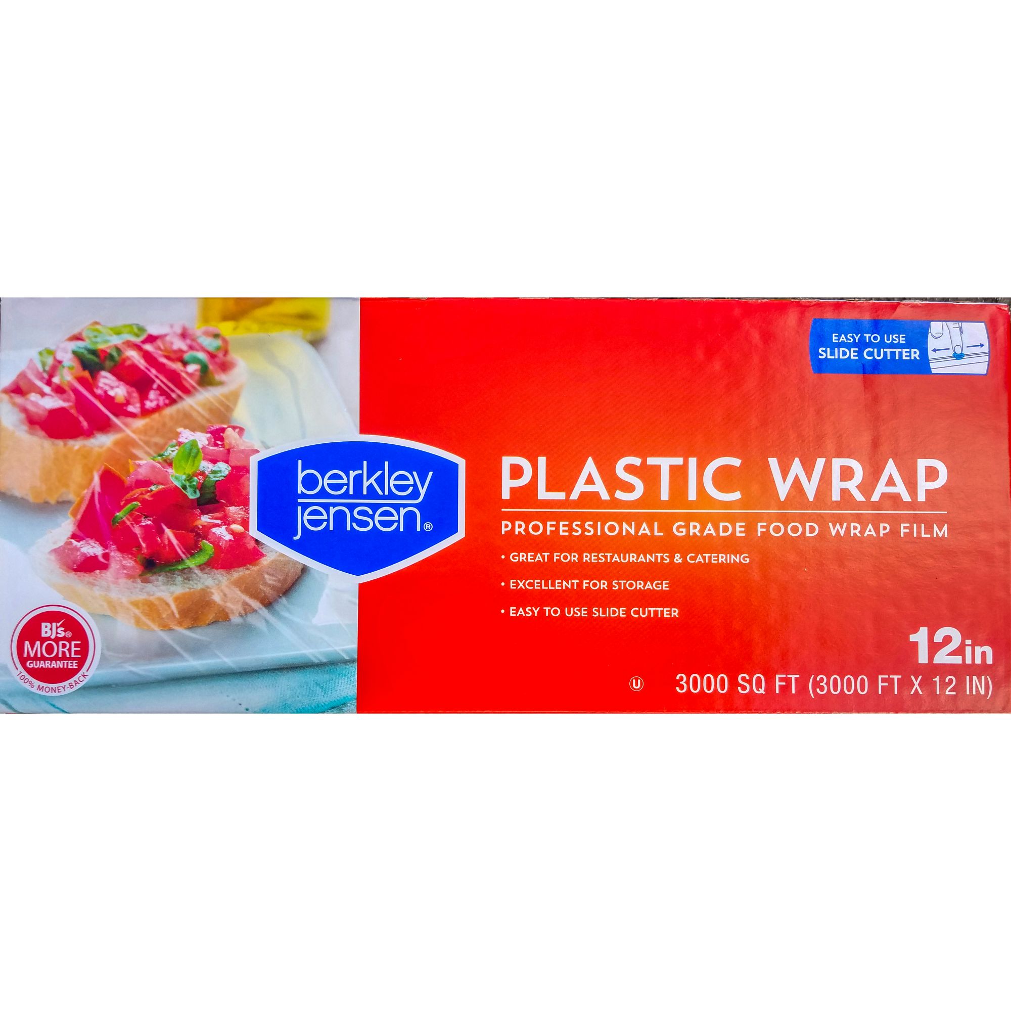 24 Plastic Wrap Food Dispenser Box with Slide Cutter