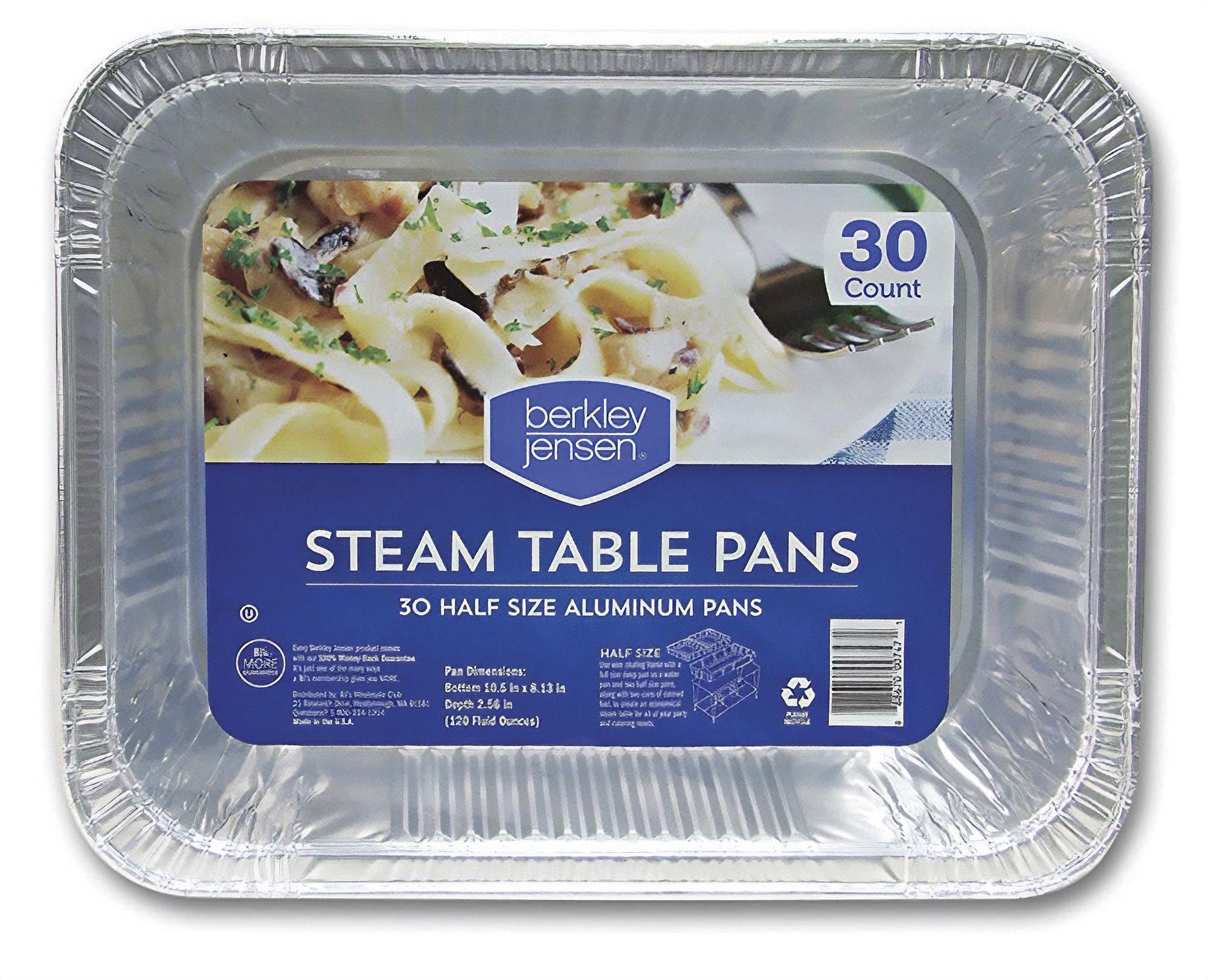 9x13 Pans/Lids Combo Deep Aluminum Pans (50 Pans 50 Lids) - Blue