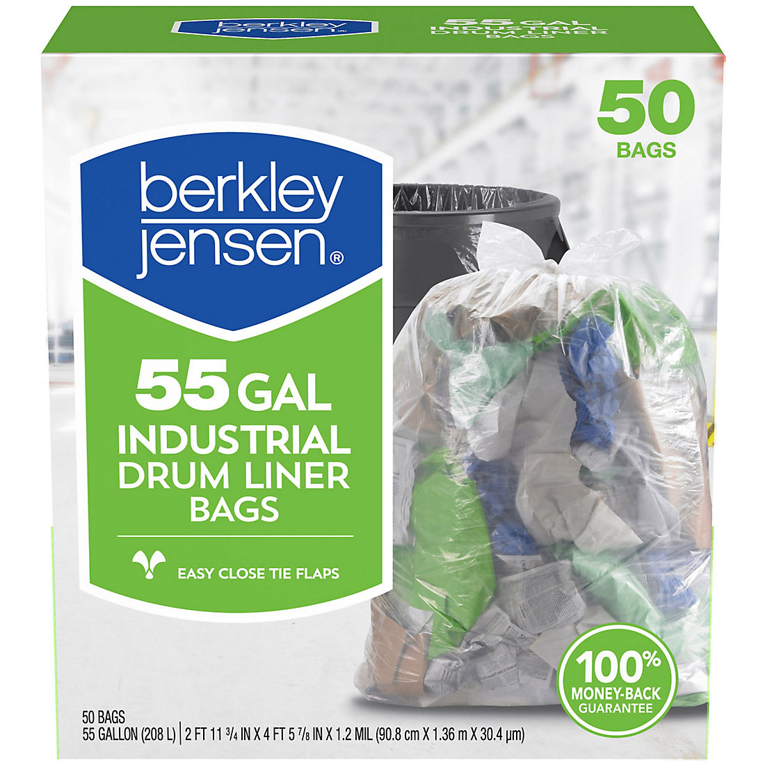 50 Count Berkley And Jensen Clear Drumliner 