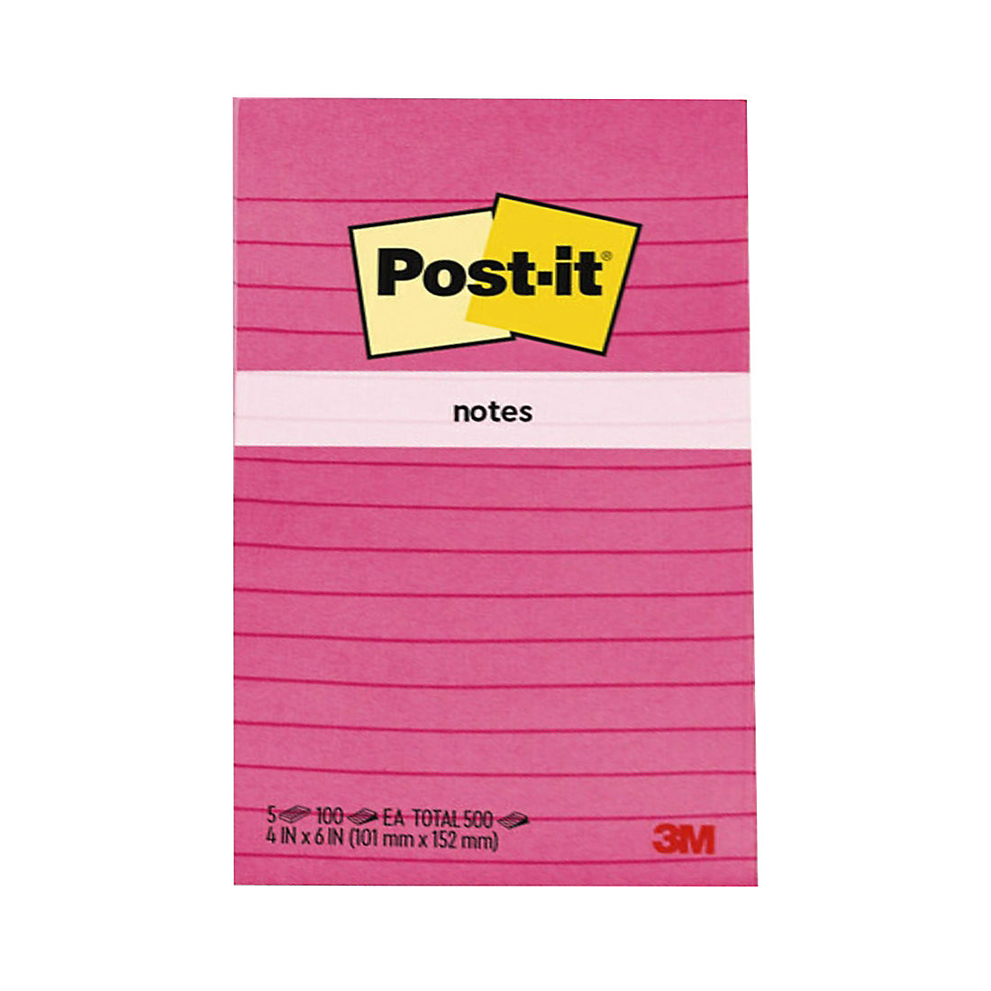 Post-it 4 x 6 Notes, 5 pk./100 ct. - Pastel