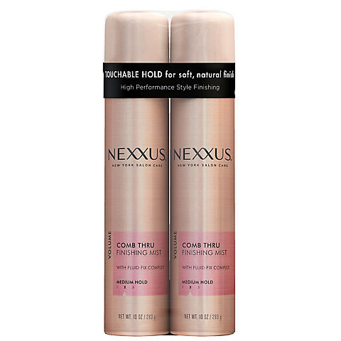 Nexxus Salon Hair Care Comb Thru Touchable Hold Finishing Spray, 2 pk./10 oz.
