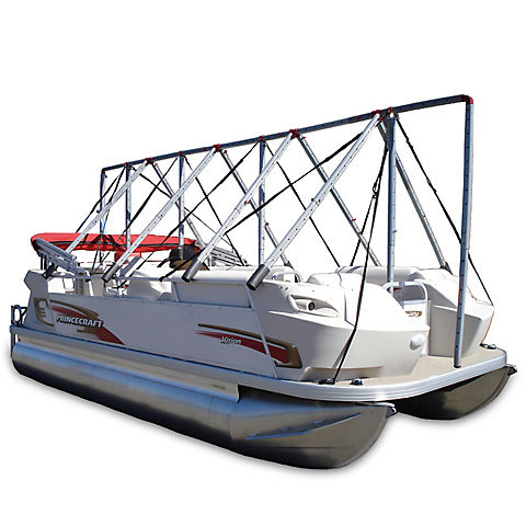 Navigloo Storage System for 14-18'6" Pontoon Boats, Fishing Boats and Runabouts Without Tarp
