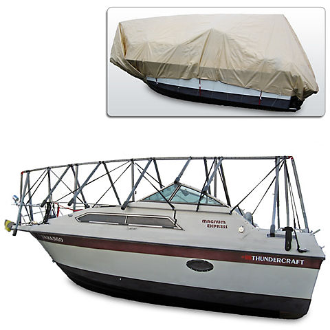 Navigloo Storage System for 23-24' Cuddy Cabin Runabouts with 19' x 32' Tarpaulin