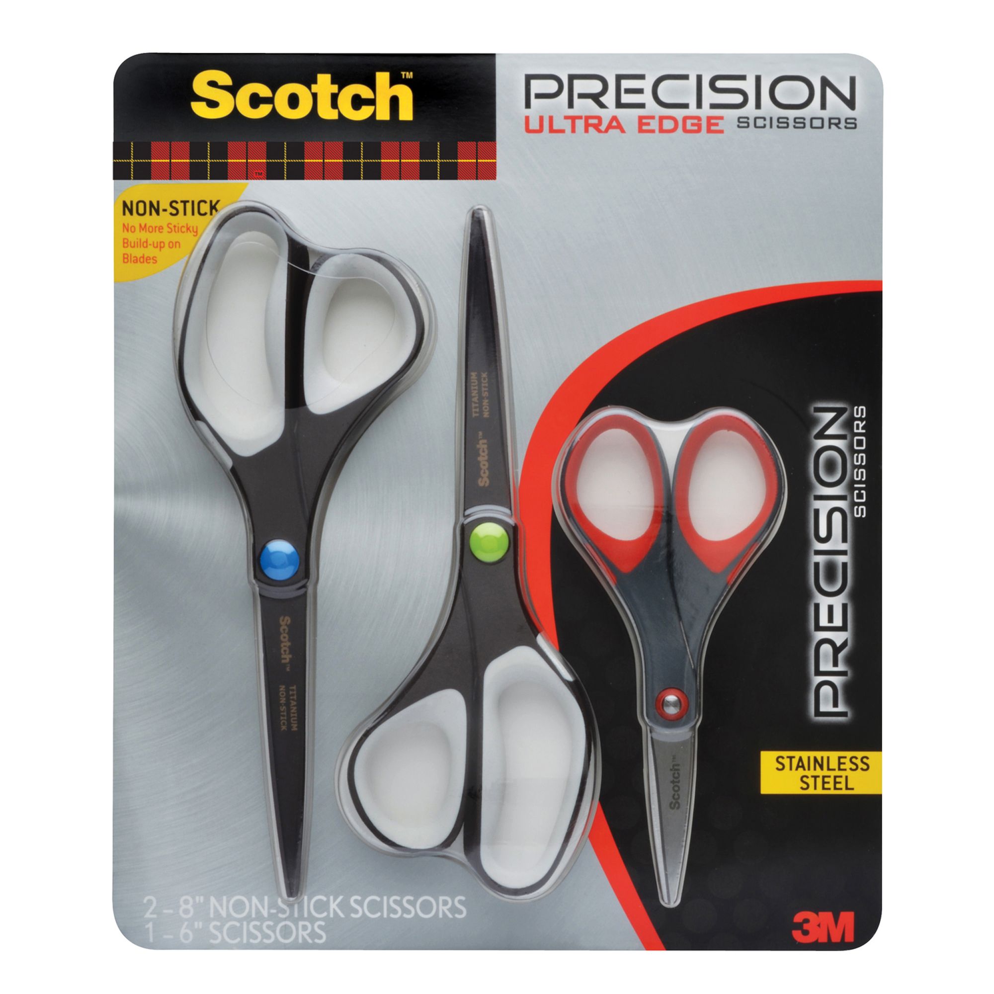 Scotch Non-Stick Precision Ultra Edge Scissors and Precision Scissors,  Multipack