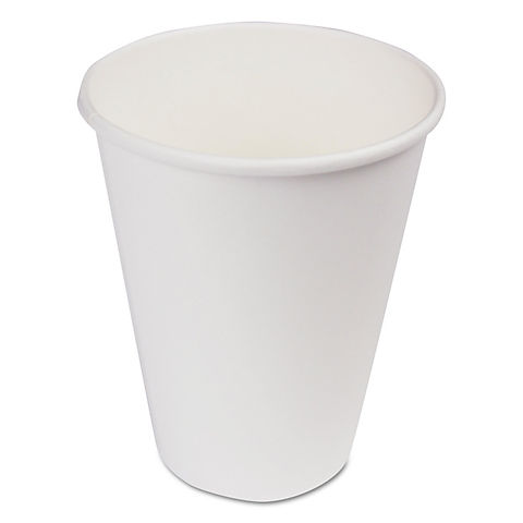 Boardwalk 12-Oz. Paper Hot Cups, 1,000 ct. - White