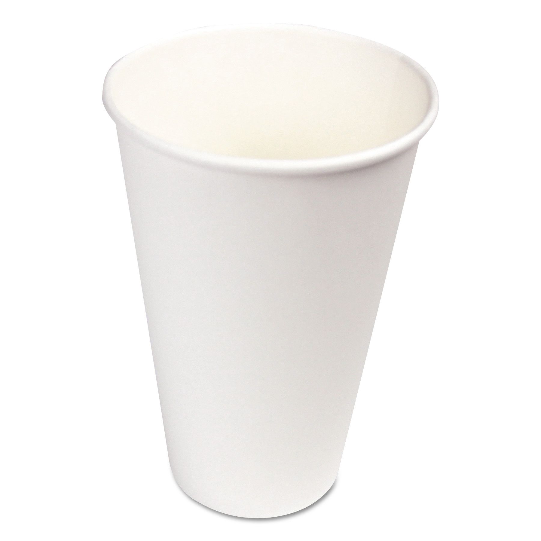 Choice 16 oz. White Poly Paper Hot Cup - 1000/Case