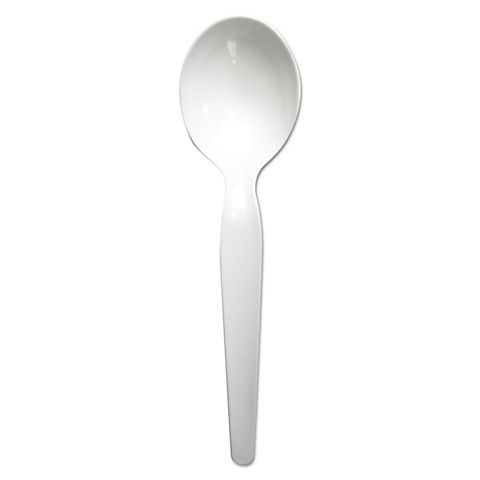 Boardwalk Heavyweight Polystyrene Soup Spoon, 1,000 ct. - White