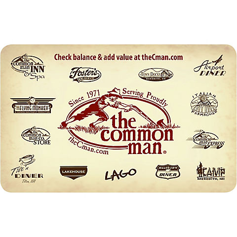 $25 The Common Man Gift Card