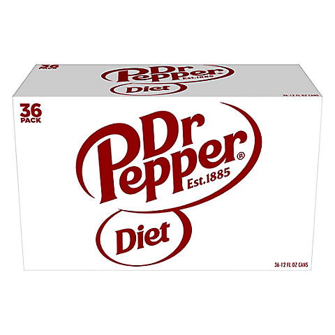 Diet Dr. Pepper Soda, 36 pk./12 oz. cans