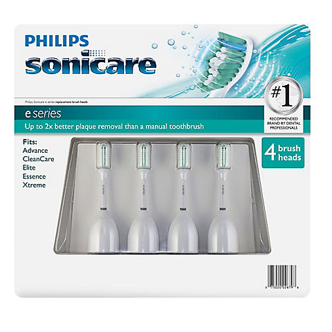 Philips Sonicare e-Series Brush Head, 4 pk.