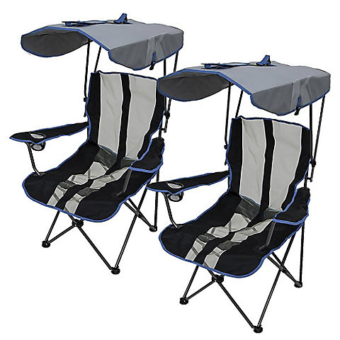 Kelsyus Premium Canopy Chairs, 2 pk. - Blue
