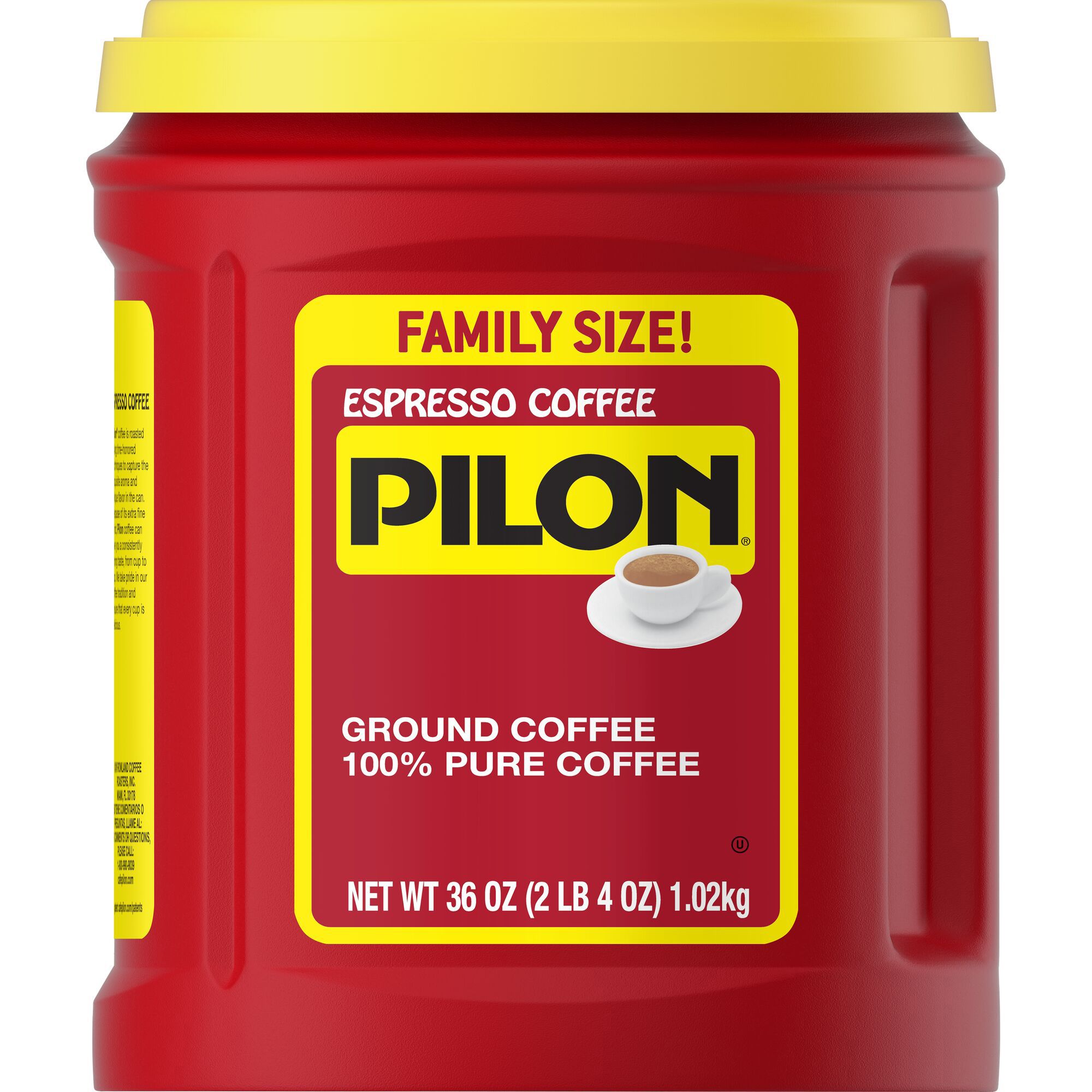 Pilon Espresso 100% Pure Dark Roast Ground Coffee 10 oz