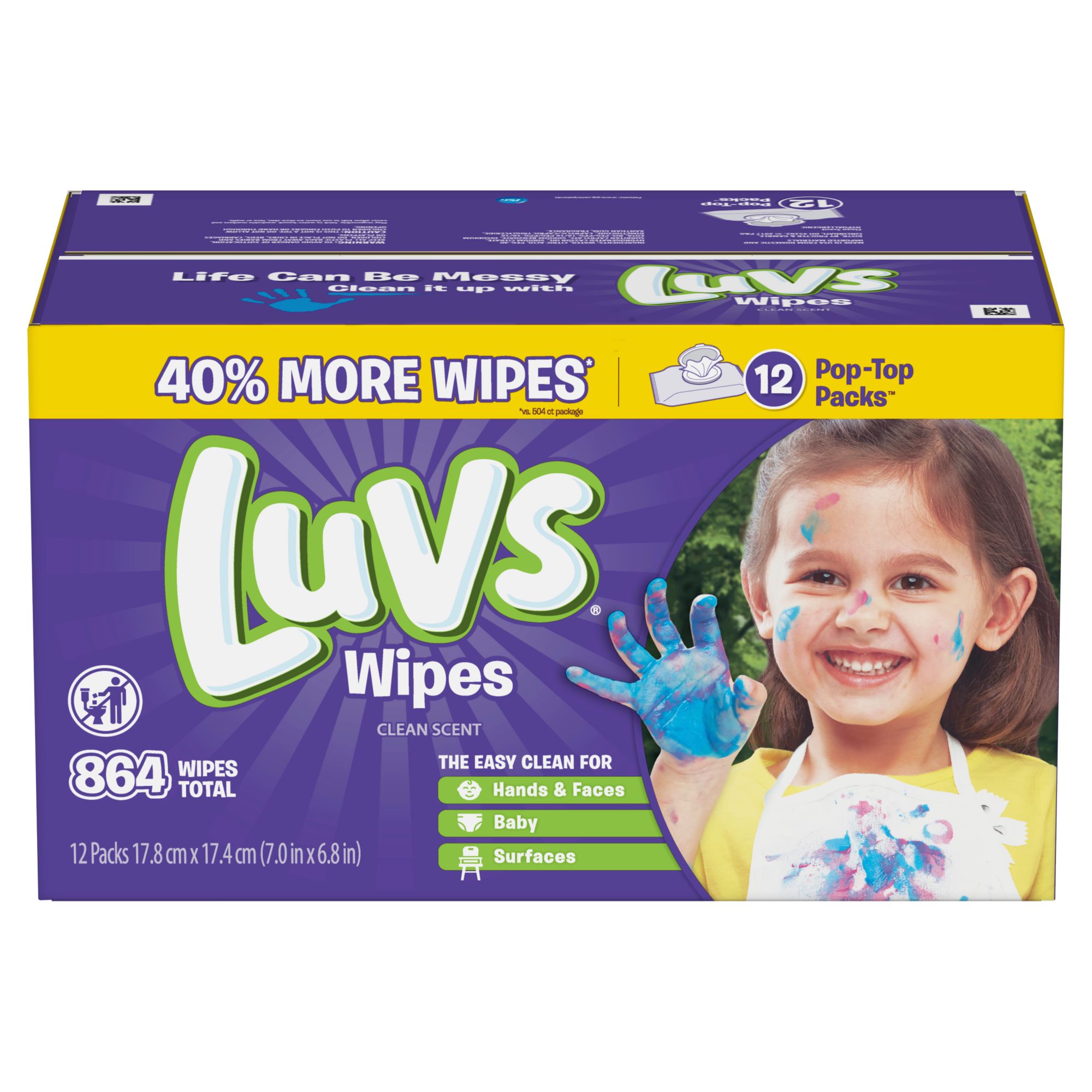 luvs clean scent baby wipes