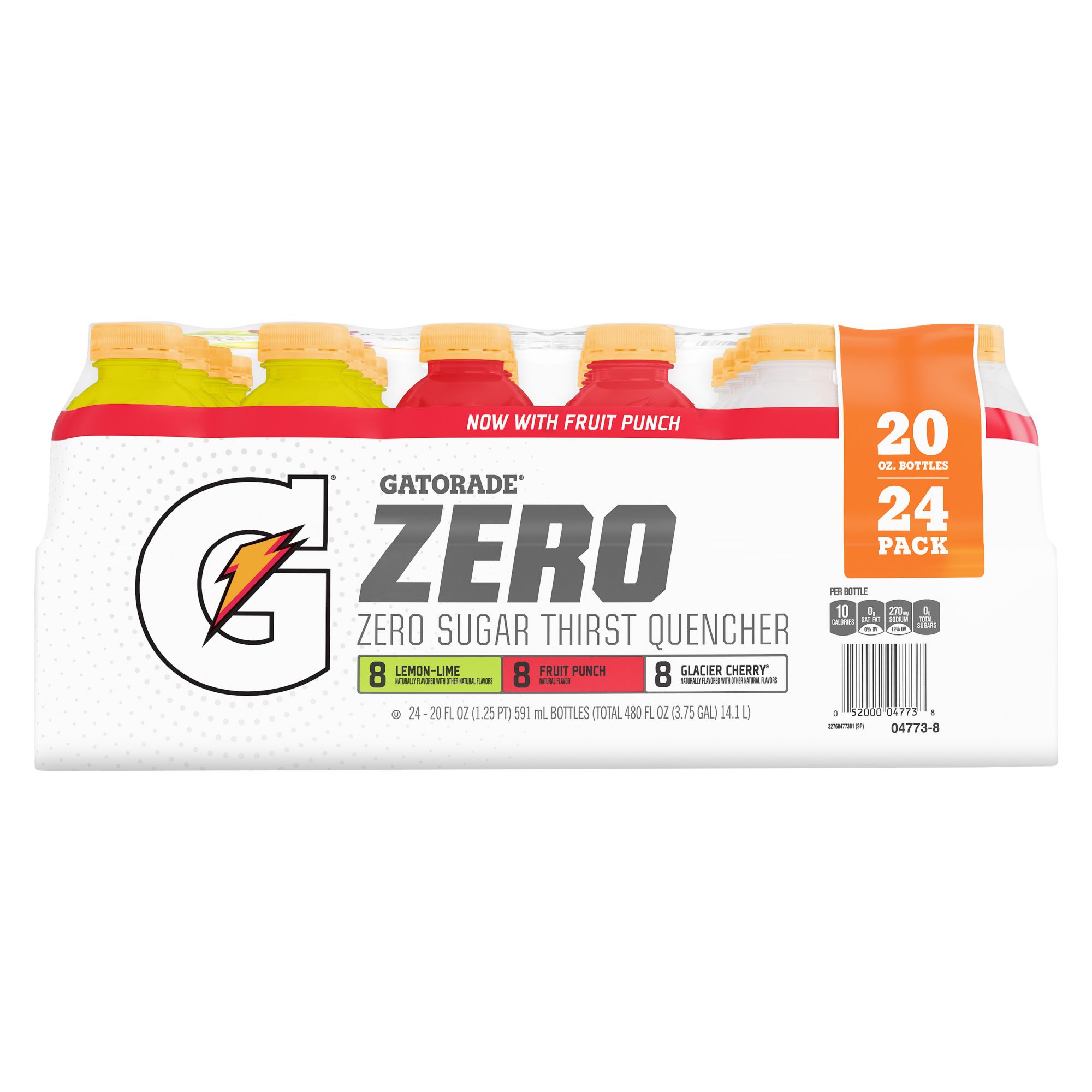 Gatorade Zero Glacier Freeze Thirst Quencher 8 20 Fl Oz Bottles Multipack, Electrolytes