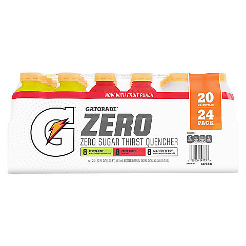 Gatorade G Zero Variety Pack, 24 pk./20 oz.