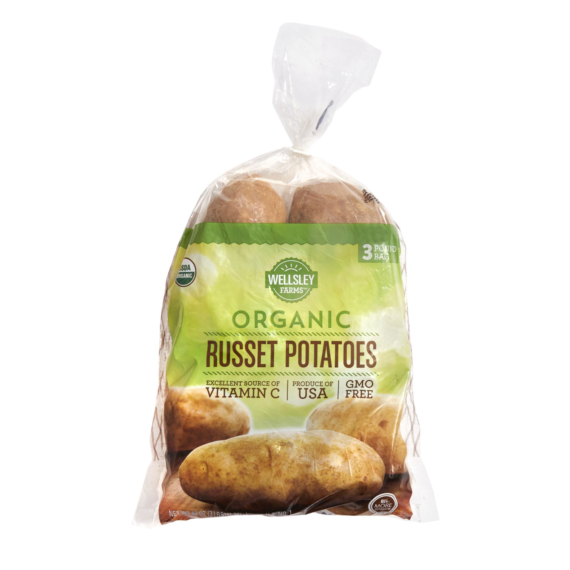 Jumbo Russet Potatoes Whole Fresh, 8 lb Bag 