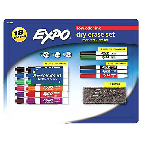 EXPO 18-Pc. Dry Erase Set
