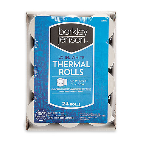 Berkley Jensen Thermal Paper Rolls, 24 pk.