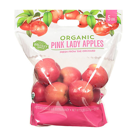 Wellsley Farms Organic Pink Lady Apples, 5 lbs.