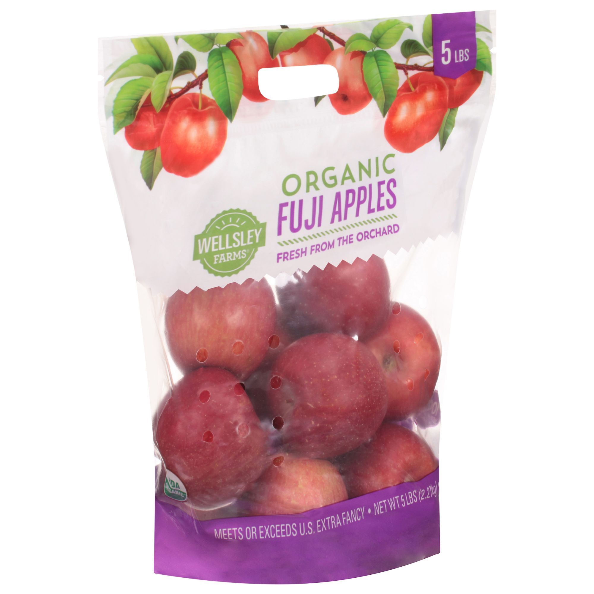 Fresh Organic Fuji Apples, 3 lb Bag