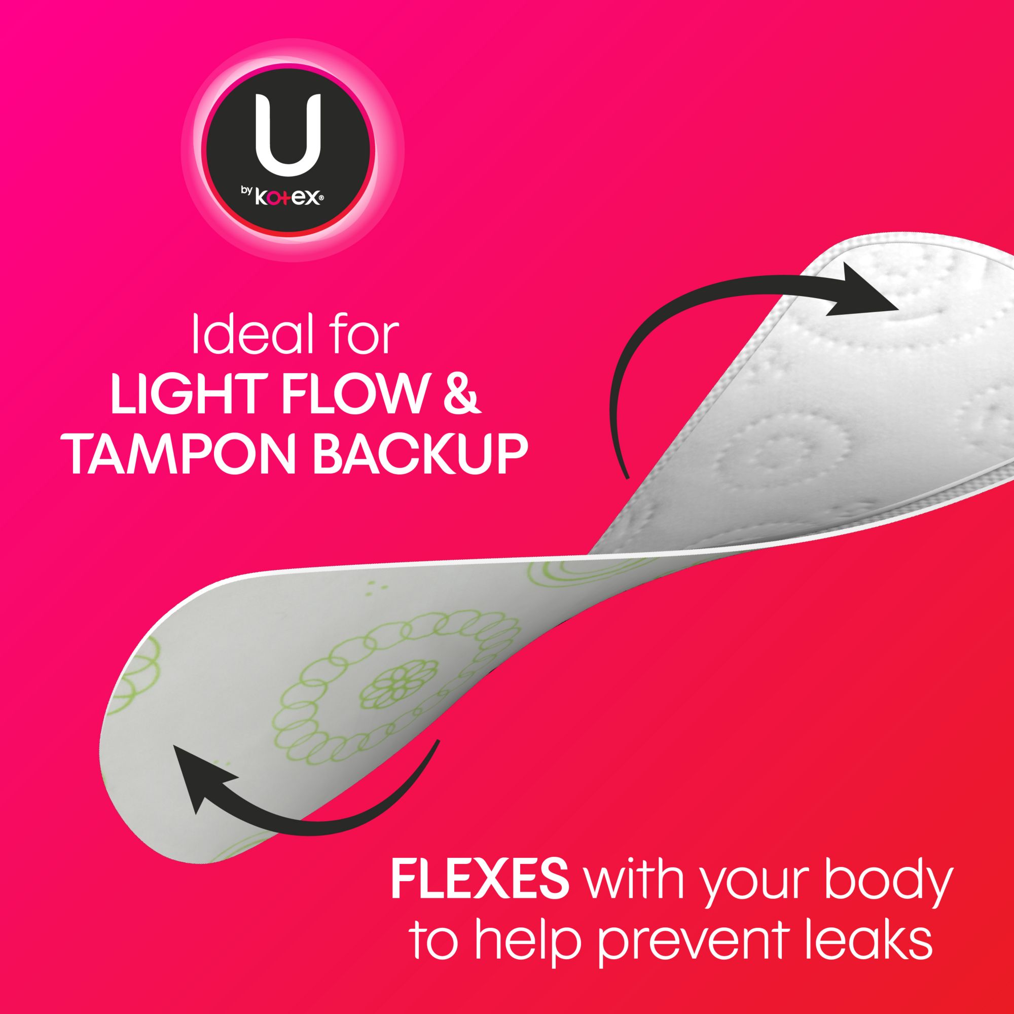 U By Kotex Regular Lightdays Liners Unscented 192 Ct Bjs Wholesale Club