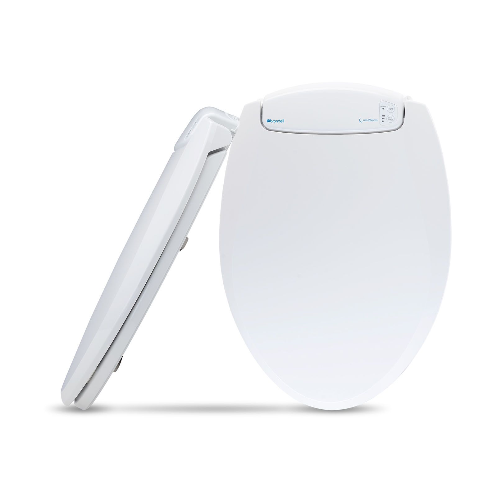 Brondell LumaWarm Heated Nightlight Elongated Toilet Seat - White