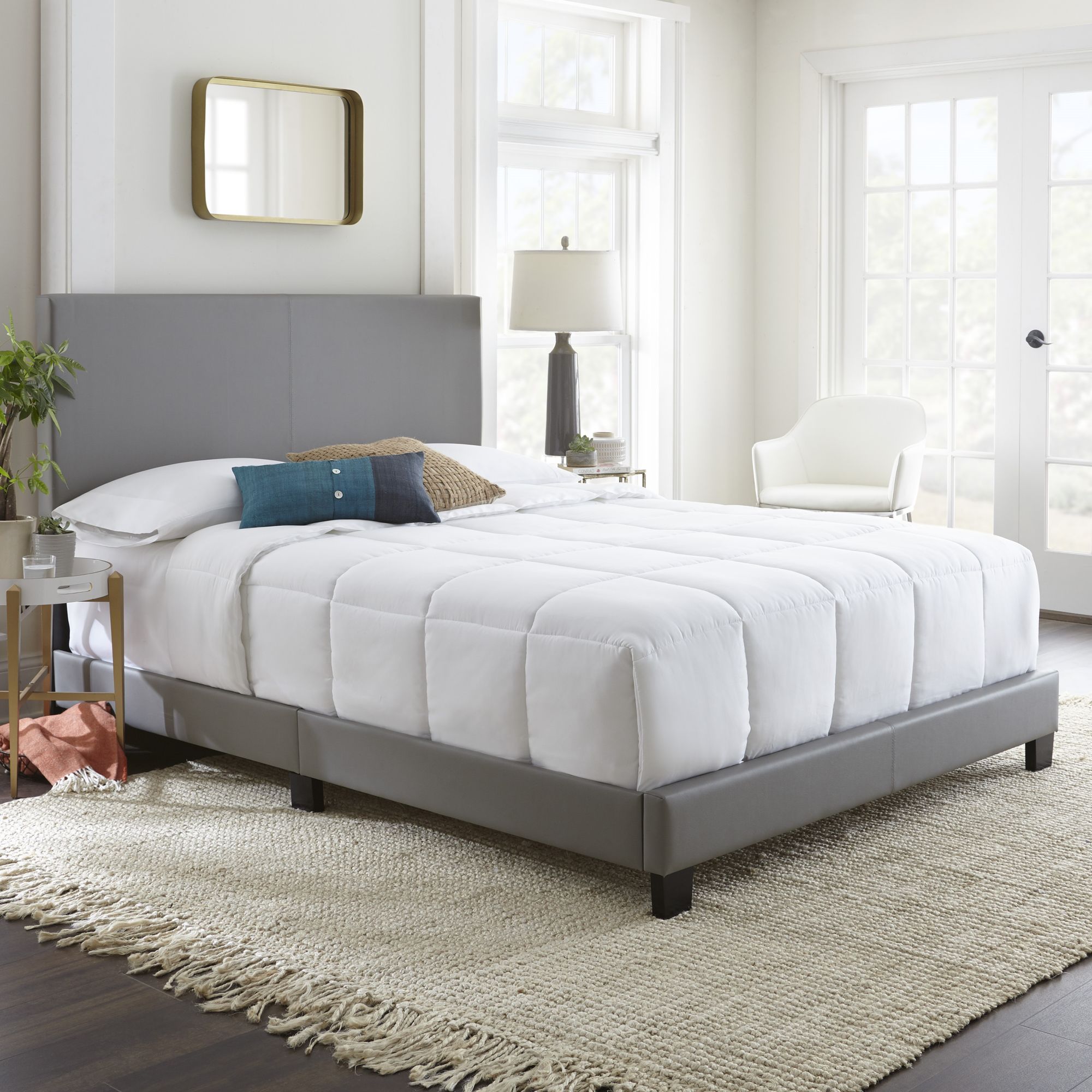 Ashley king premium platform store bed frame