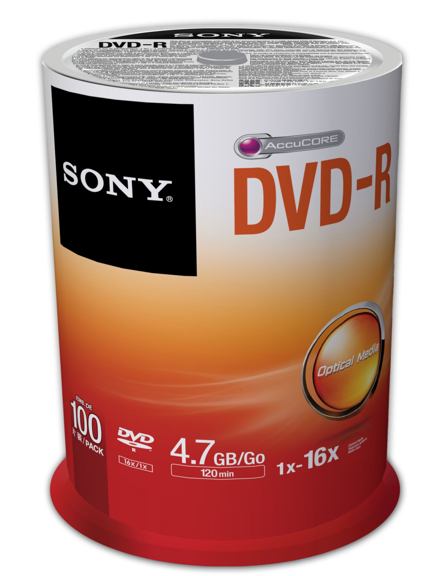 Sony DVD-R Blank Discs, 100 pk.