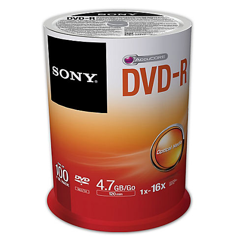 Sony DVD-R Blank Discs, 100 pk.