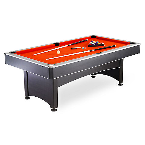 Carmelli Maverick 7' Pool Table with Table Tennis - Black/Red/Blue