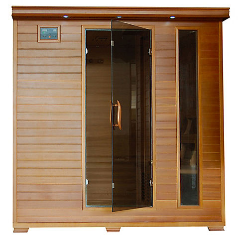 Radiant 6-Person Cedar Infrared Sauna with 10 Carbon Heaters