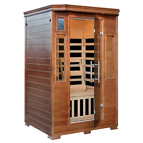 Radiant 2-Person Hemlock Infrared Sauna with 6 Carbon Heaters